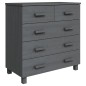 vidaXL Sideboard HAMAR Dunkelgrau 79x40x80 cm Massivholz Kiefer vidaXL Sideboard HAMAR Dunkelgrau 79x40x80 cm Massivholz Kiefer