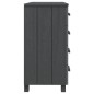 vidaXL Sideboard HAMAR Dunkelgrau 79x40x80 cm Massivholz Kiefer vidaXL Sideboard HAMAR Dunkelgrau 79x40x80 cm Massivholz Kiefer
