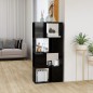 vidaXL Bücherregal Raumteiler Hochglanz-Schwarz 60x24x124,5 cm vidaXL Bücherregal Raumteiler Hochglanz-Schwarz 60x24x124,5 cm