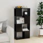 vidaXL Bücherregal Raumteiler Hochglanz-Schwarz 60x24x124,5 cm vidaXL Bücherregal Raumteiler Hochglanz-Schwarz 60x24x124,5 cm