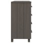 vidaXL Sideboard HAMAR Hellgrau 79x40x80 cm Massivholz Kiefer vidaXL Sideboard HAMAR Hellgrau 79x40x80 cm Massivholz Kiefer