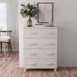 vidaXL Sideboard HAMAR Weiß 79x40x103,5 cm Massivholz Kiefer vidaXL Sideboard HAMAR Weiß 79x40x103,5 cm Massivholz Kiefer