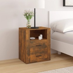 vidaXL Nachttisch Räuchereiche 50x36x60 cm Holzwerkstoff