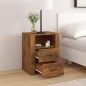 vidaXL Nachttisch Räuchereiche 50x36x60 cm Holzwerkstoff vidaXL Nachttisch Räuchereiche 50x36x60 cm Holzwerkstoff
