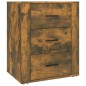 vidaXL Nachttisch Räuchereiche 50x36x60 cm Holzwerkstoff