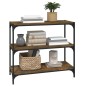 vidaXL Bücherregal Räuchereiche 80x33x70,5 cm Holzwerkstoff und Stahl vidaXL Bücherregal Räuchereiche 80x33x70,5 cm Holzwerkstoff und Stahl