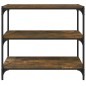 vidaXL Bücherregal Räuchereiche 80x33x70,5 cm Holzwerkstoff und Stahl vidaXL Bücherregal Räuchereiche 80x33x70,5 cm Holzwerkstoff und Stahl