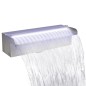 vidaXL Pool-Wasserfall Fontäne mit LEDs Rechteckig Edelstahl 30 cm vidaXL Pool-Wasserfall Fontäne mit LEDs Rechteckig Edelstahl 30 cm