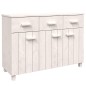 vidaXL Sideboard HAMAR Weiß 113x40x80 cm Massivholz Kiefer vidaXL Sideboard HAMAR Weiß 113x40x80 cm Massivholz Kiefer