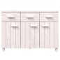 vidaXL Sideboard HAMAR Weiß 113x40x80 cm Massivholz Kiefer vidaXL Sideboard HAMAR Weiß 113x40x80 cm Massivholz Kiefer