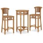 vidaXL 3-tlg. Gartenbar-Set Teak Massivholz vidaXL 3-tlg. Gartenbar-Set Teak Massivholz