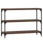 vidaXL Bücherregal Braun Eiche 100x33x70,5 cm Holzwerkstoff und Stahl vidaXL Bücherregal Braun Eiche 100x33x70,5 cm Holzwerkstoff und Stahl
