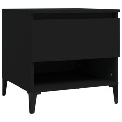 vidaXL Beistelltisch Schwarz 50x46x50 cm Holzwerkstoff