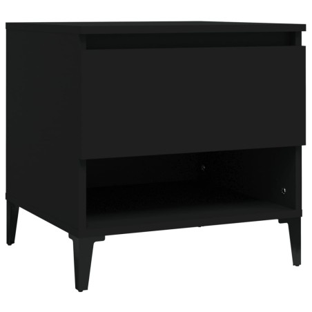 vidaXL Beistelltisch Schwarz 50x46x50 cm Holzwerkstoff