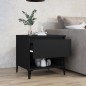 vidaXL Beistelltisch Schwarz 50x46x50 cm Holzwerkstoff vidaXL Beistelltisch Schwarz 50x46x50 cm Holzwerkstoff
