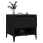 vidaXL Beistelltisch Schwarz 50x46x50 cm Holzwerkstoff vidaXL Beistelltisch Schwarz 50x46x50 cm Holzwerkstoff