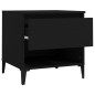 vidaXL Beistelltisch Schwarz 50x46x50 cm Holzwerkstoff vidaXL Beistelltisch Schwarz 50x46x50 cm Holzwerkstoff