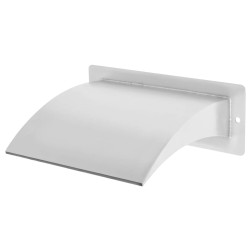 vidaXL Pool-Wasserfall Edelstahl 30x9x26 cm Silbern  
