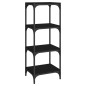 vidaXL Bücherregal Schwarz 40x33x100 cm Holzwerkstoff und Stahl vidaXL Bücherregal Schwarz 40x33x100 cm Holzwerkstoff und Stahl