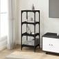 vidaXL Bücherregal Schwarz 40x33x100 cm Holzwerkstoff und Stahl vidaXL Bücherregal Schwarz 40x33x100 cm Holzwerkstoff und Stahl