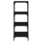 vidaXL Bücherregal Schwarz 40x33x100 cm Holzwerkstoff und Stahl vidaXL Bücherregal Schwarz 40x33x100 cm Holzwerkstoff und Stahl