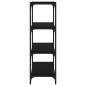 vidaXL Bücherregal Schwarz 40x33x100 cm Holzwerkstoff und Stahl vidaXL Bücherregal Schwarz 40x33x100 cm Holzwerkstoff und Stahl
