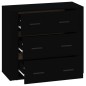 vidaXL Sideboard Schwarz 80x33x70 cm Holzwerkstoff vidaXL Sideboard Schwarz 80x33x70 cm Holzwerkstoff