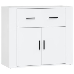vidaXL Sideboard Hochglanz-Weiß 80x33x70 cm Holzwerkstoff