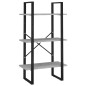vidaXL Bücherregal 5 Fächer Betongrau 60x30x175 cm Holzwerkstoff vidaXL Bücherregal 5 Fächer Betongrau 60x30x175 cm Holzwerkstoff