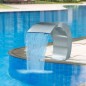 vidaXL Garten-Wasserfall Pool-Fontäne Edelstahl 45x30x60 cm vidaXL Garten-Wasserfall Pool-Fontäne Edelstahl 45x30x60 cm