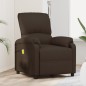vidaXL Massagesessel Dunkelbraun Stoff vidaXL Massagesessel Dunkelbraun Stoff