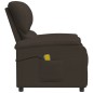 vidaXL Massagesessel Dunkelbraun Stoff vidaXL Massagesessel Dunkelbraun Stoff