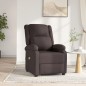 vidaXL Massagesessel Elektrisch Dunkelbraun Stoff vidaXL Massagesessel Elektrisch Dunkelbraun Stoff
