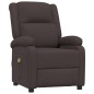 vidaXL Massagesessel Elektrisch Dunkelbraun Stoff vidaXL Massagesessel Elektrisch Dunkelbraun Stoff