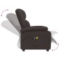 vidaXL Massagesessel Elektrisch Dunkelbraun Stoff vidaXL Massagesessel Elektrisch Dunkelbraun Stoff