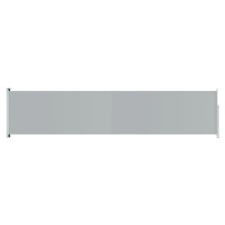 vidaXL Seitenmarkise Ausziehbar 140x600 cm Grau