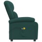 vidaXL Elektrischer Massagesessel Dunkelgrün Stoff vidaXL Elektrischer Massagesessel Dunkelgrün Stoff