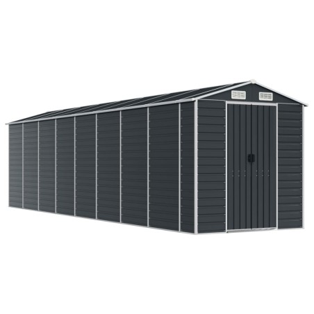 vidaXL Gerätehaus Anthrazit 191x725x198 cm Verzinkter Stahl