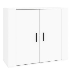 vidaXL Sideboard Hochglanz-Weiß 80x33x70 cm Holzwerkstoff