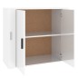 vidaXL Sideboard Hochglanz-Weiß 80x33x70 cm Holzwerkstoff vidaXL Sideboard Hochglanz-Weiß 80x33x70 cm Holzwerkstoff