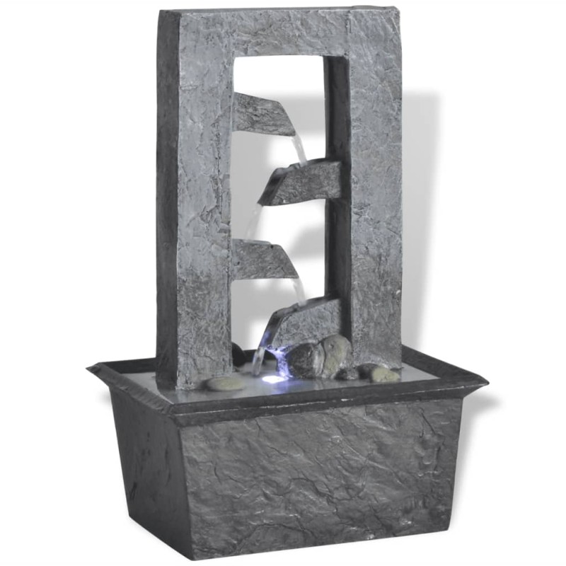 vidaXL Zimmerbrunnen mit LED-Licht Polyresin vidaXL Zimmerbrunnen mit LED-Licht Polyresin