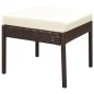 6-tlg. Garten-Lounge-Set mit Auflagen Poly Rattan Braun 6-tlg. Garten-Lounge-Set mit Auflagen Poly Rattan Braun