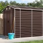 vidaXL Gerätehaus Braun 191x555x198 cm Verzinkter Stahl vidaXL Gerätehaus Braun 191x555x198 cm Verzinkter Stahl