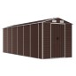 vidaXL Gerätehaus Braun 191x555x198 cm Verzinkter Stahl vidaXL Gerätehaus Braun 191x555x198 cm Verzinkter Stahl