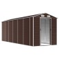 vidaXL Gerätehaus Braun 191x555x198 cm Verzinkter Stahl vidaXL Gerätehaus Braun 191x555x198 cm Verzinkter Stahl