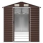 vidaXL Gerätehaus Braun 191x555x198 cm Verzinkter Stahl vidaXL Gerätehaus Braun 191x555x198 cm Verzinkter Stahl