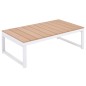 vidaXL 5-tlg. Garten-Lounge-Set mit Auflagen Aluminium und WPC vidaXL 5-tlg. Garten-Lounge-Set mit Auflagen Aluminium und WPC
