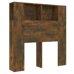 vidaXL Kopfteil mit Ablagen Räuchereiche 100x18,5x104,5 cm
