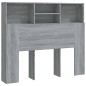 vidaXL Kopfteil mit Ablagen Grau Sonoma 120x19x103,5 cm vidaXL Kopfteil mit Ablagen Grau Sonoma 120x19x103,5 cm