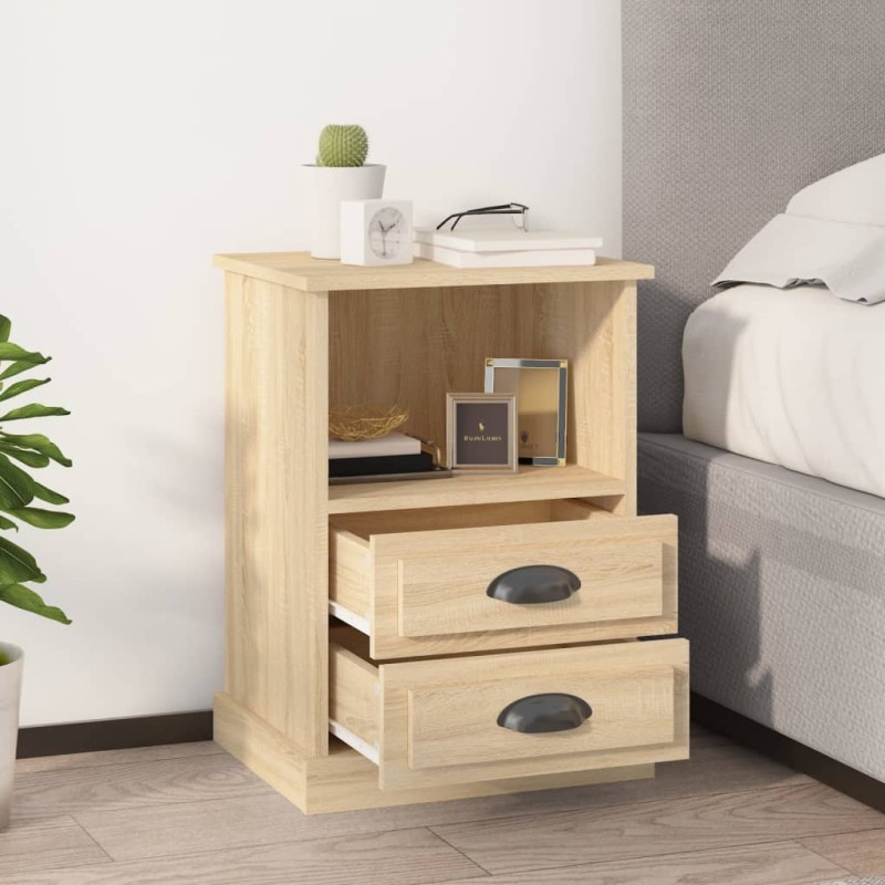 vidaXL Nachttische 2 Stk. Sonoma-Eiche 43x36x60 cm vidaXL Nachttische 2 Stk. Sonoma-Eiche 43x36x60 cm